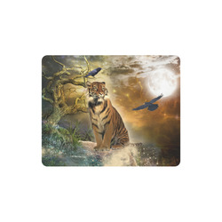 Awesome itger in the night Rectangle Mousepad