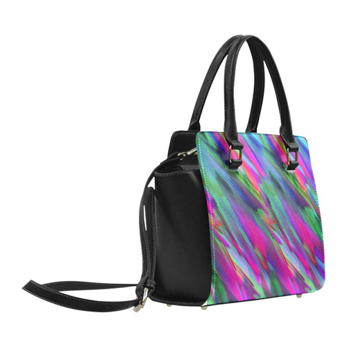 Colorful digital art splashing G400 Classic Shoulder Handbag (Model 1653)