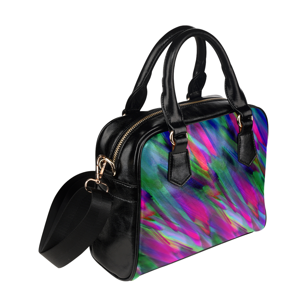 Colorful digital art splashing G400 Shoulder Handbag (Model 1634)