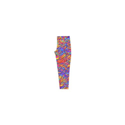 Crazy Color Print Leggings by Juleez Capri Legging (Model L02)