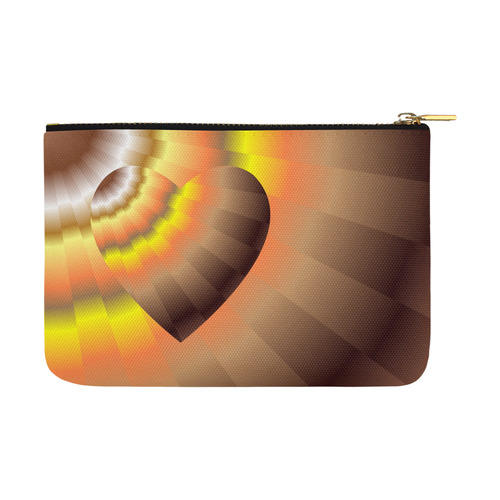 Autumn Sunset Rays Love Heart Carry-All Pouch 12.5''x8.5''