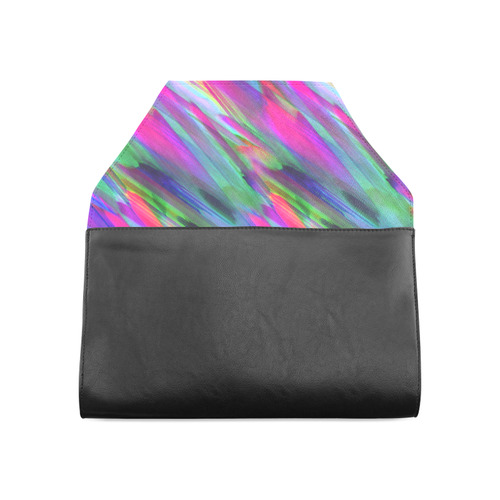 Colorful digital art splashing G400 Clutch Bag (Model 1630)