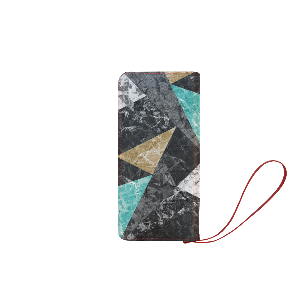 Marble Geometric Background G430 Women's Clutch Wallet (Model 1637)