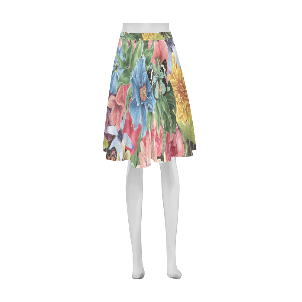 collage_ Spring II _ Gloria Sánchez Athena Women's Short Skirt (Model D15)