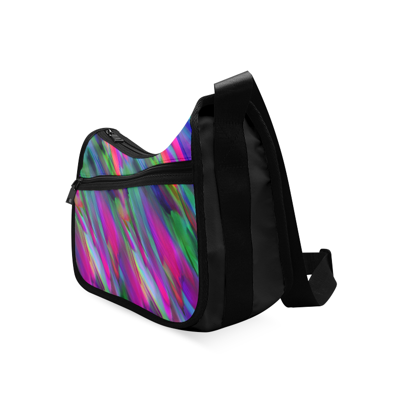 Colorful digital art splashing G400 Crossbody Bags (Model 1616)