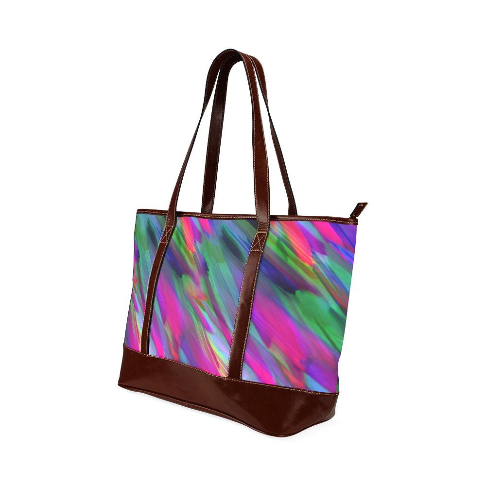 Colorful digital art splashing G400 Tote Handbag (Model 1642)