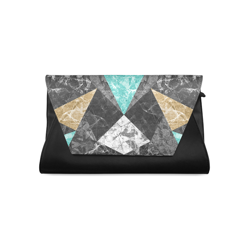Marble Geometric Background G430 Clutch Bag (Model 1630)