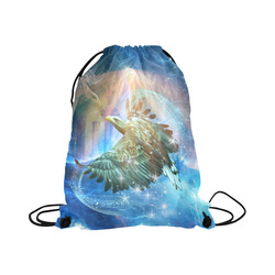 Wonderful eagle in the universe Large Drawstring Bag Model 1604 (Twin Sides)  16.5"(W) * 19.3"(H)
