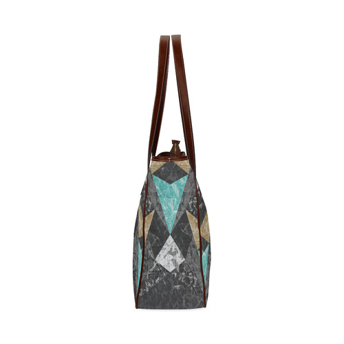 Marble Geometric Background G430 Classic Tote Bag (Model 1644)