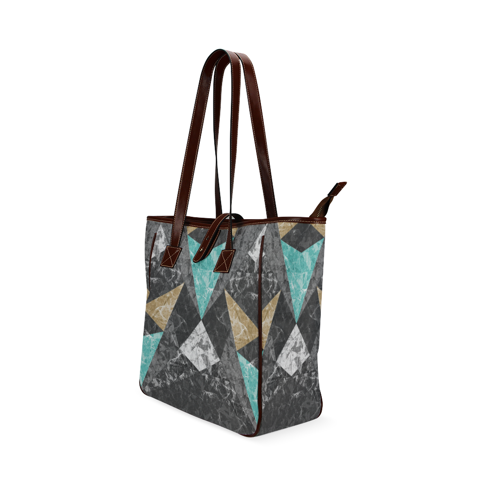 Marble Geometric Background G430 Classic Tote Bag (Model 1644)