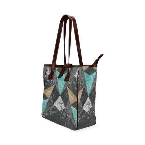 Marble Geometric Background G430 Classic Tote Bag (Model 1644)