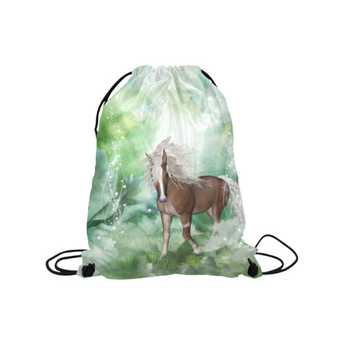 Horse in a fantasy world Medium Drawstring Bag Model 1604 (Twin Sides) 13.8"(W) * 18.1"(H)