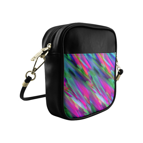 Colorful digital art splashing G400 Sling Bag (Model 1627)