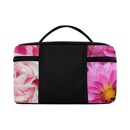Pink flowers_ Gloria Sanchez1 Cosmetic Bag/Large (Model 1658)