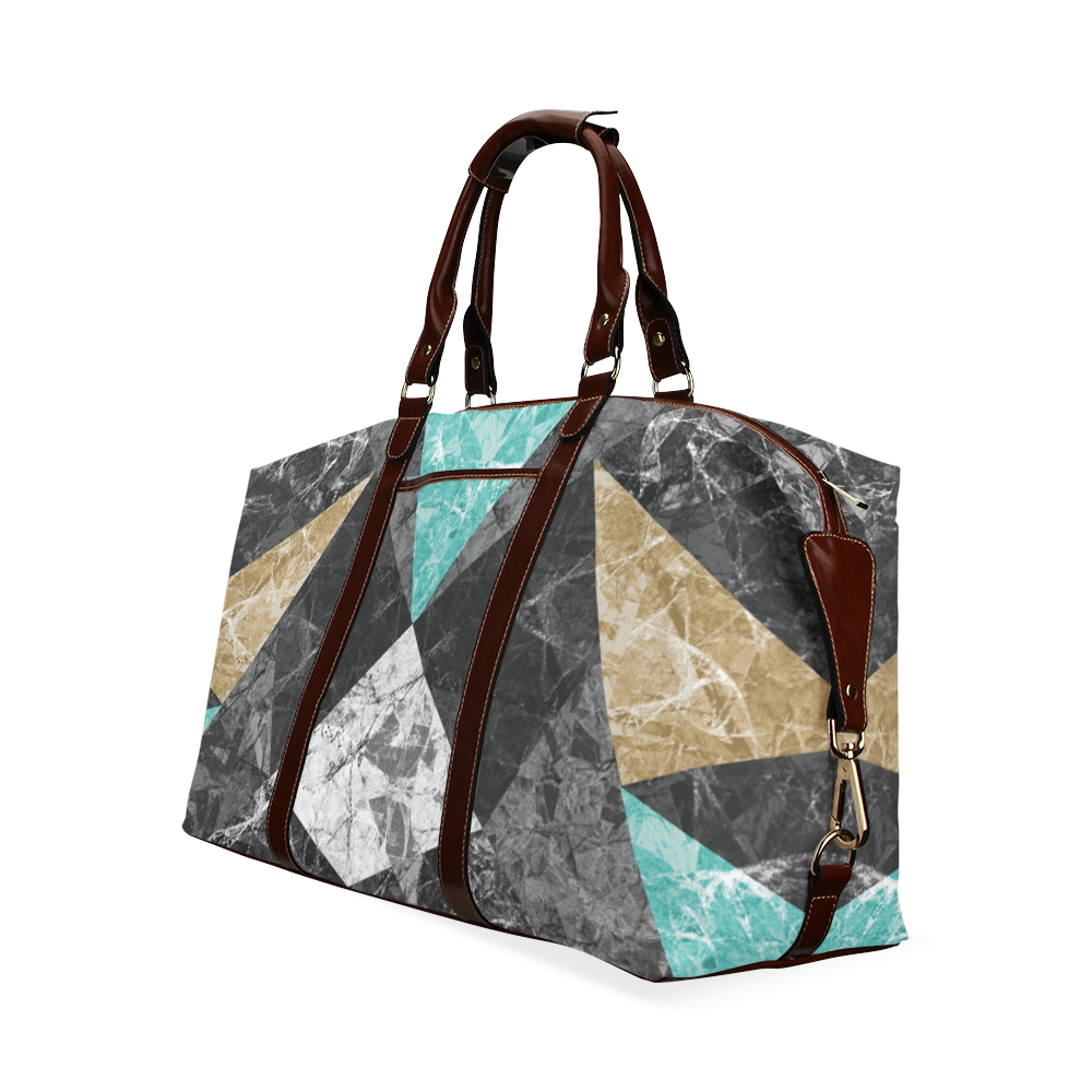 Marble Geometric Background G430 Classic Travel Bag (Model 1643) Remake