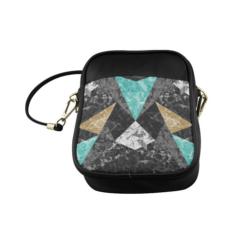 Marble Geometric Background G430 Sling Bag (Model 1627)