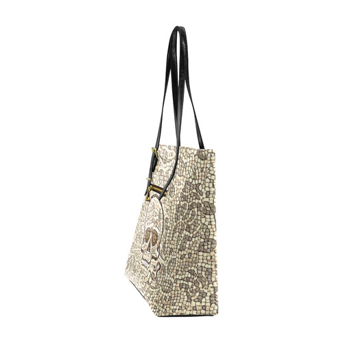 Mosaic Skull with Snake A by JamColors Euramerican Tote Bag/Small (Model 1655)