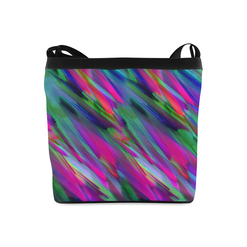 Colorful digital art splashing G400 Crossbody Bags (Model 1613)