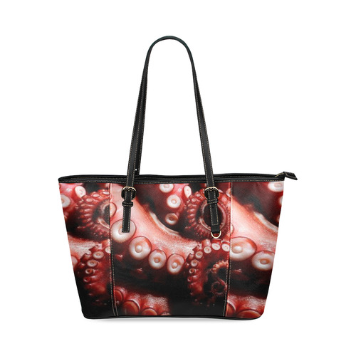 many-legs-octopus_ea49dd0f1d03407d Leather Tote Bag/Small (Model 1640)