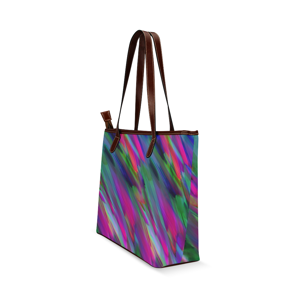 Colorful digital art splashing G400 Shoulder Tote Bag (Model 1646)
