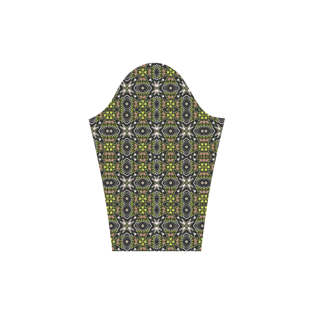 geometric pattern 3 by JamColors Round Collar Dress (D22)