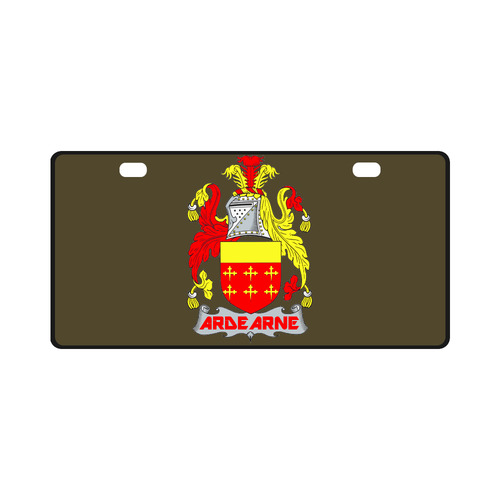ARDEARNE OF KENT COAT OF ARMS License Plate