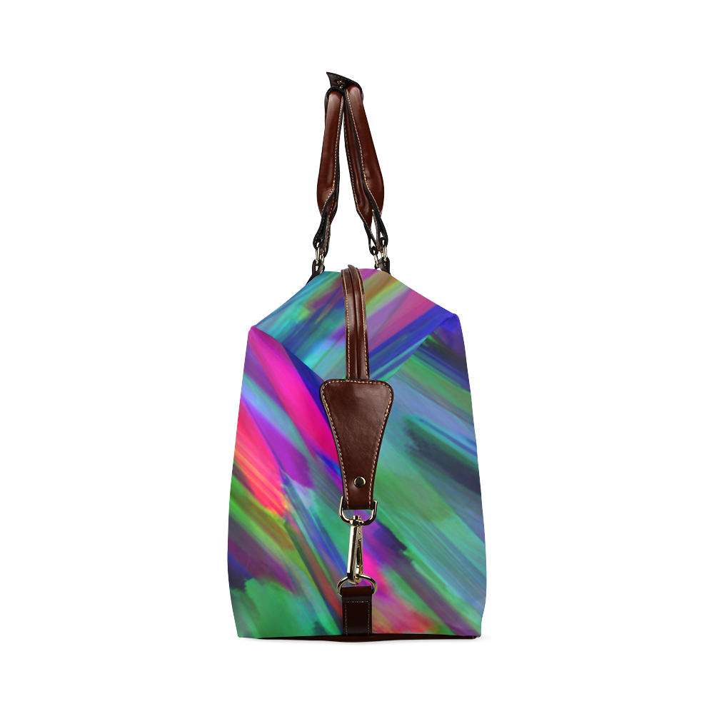 Colorful digital art splashing G400 Classic Travel Bag (Model 1643) Remake