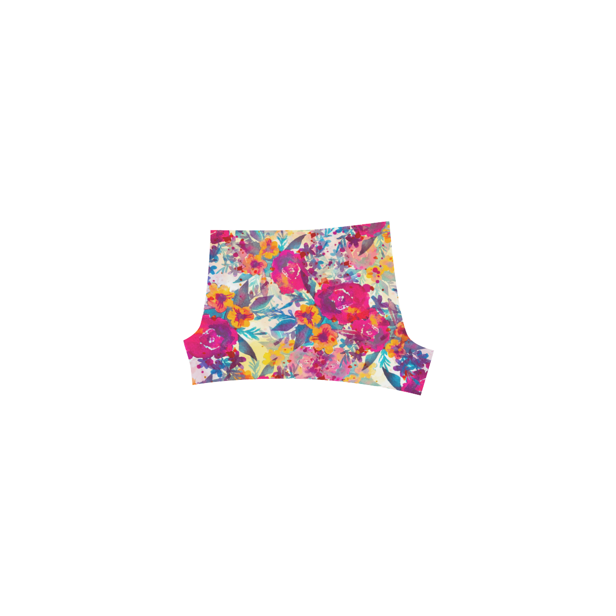 Watercolor flowers and plants 02 Briseis Skinny Shorts (Model L04)