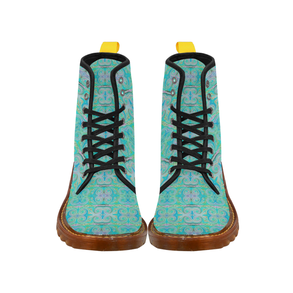 Multicolored Aquamarine Martin Boots For Men Model 1203H