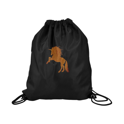 sparkling unicorn cognac by JamColors Large Drawstring Bag Model 1604 (Twin Sides)  16.5"(W) * 19.3"(H)