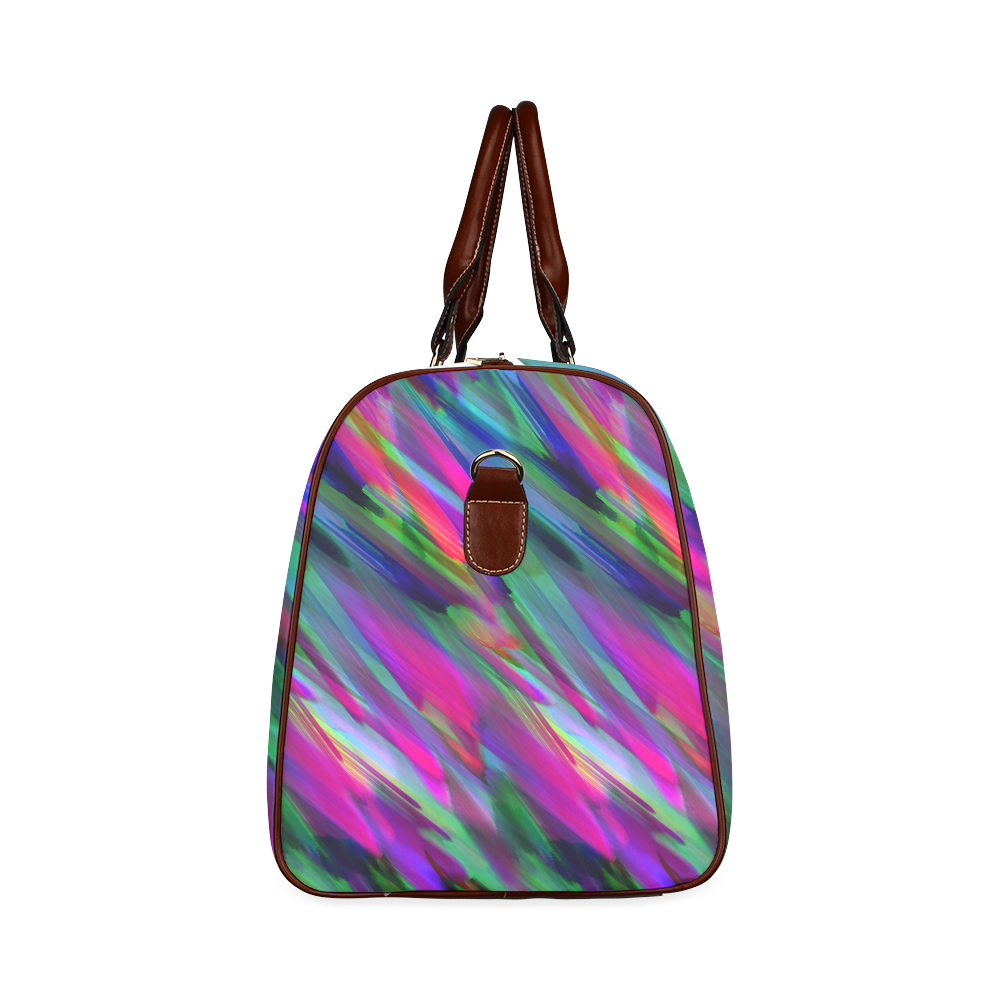Colorful digital art splashing G400 Waterproof Travel Bag/Small (Model 1639)