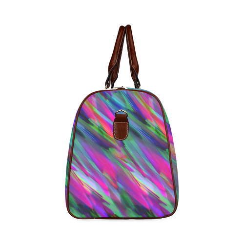 Colorful digital art splashing G400 Waterproof Travel Bag/Small (Model 1639)