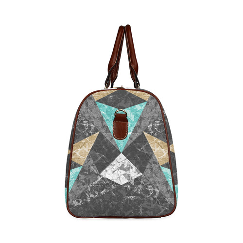 Marble Geometric Background G430 Waterproof Travel Bag/Small (Model 1639)