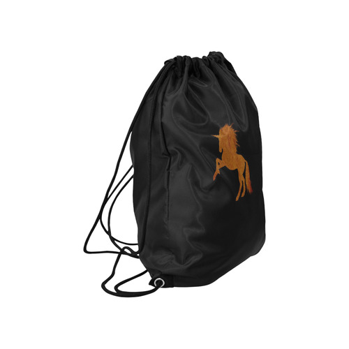 sparkling unicorn cognac by JamColors Large Drawstring Bag Model 1604 (Twin Sides)  16.5"(W) * 19.3"(H)