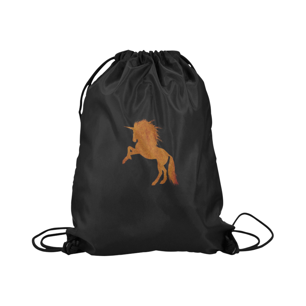 sparkling unicorn cognac by JamColors Large Drawstring Bag Model 1604 (Twin Sides)  16.5"(W) * 19.3"(H)