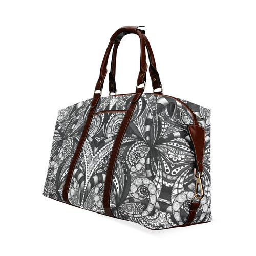 Drawing Floral Zentangle G6B Classic Travel Bag (Model 1643) Remake