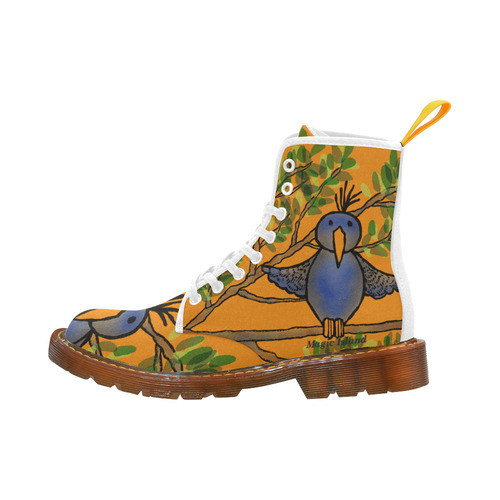 Birdie (white). Inspired by the Magic Island of Gotland. Martin Boots For Women Model 1203H