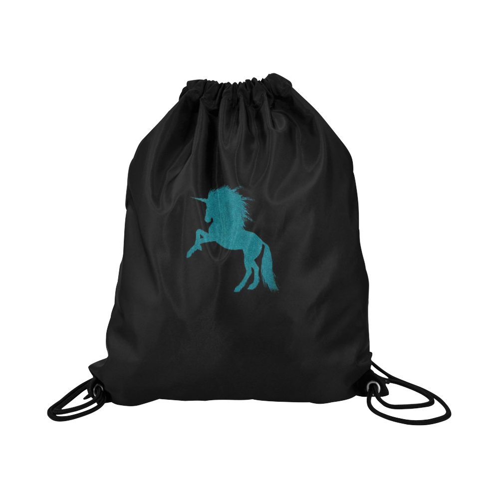 sparkling unicorn aqua by JamColors Large Drawstring Bag Model 1604 (Twin Sides)  16.5"(W) * 19.3"(H)