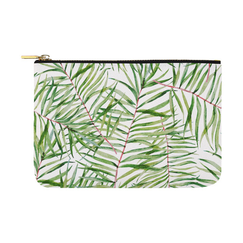 Tropical leaves Carry-All Pouch 12.5''x8.5''