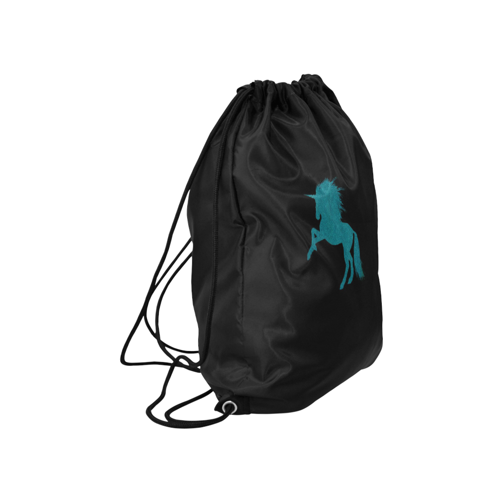 sparkling unicorn aqua by JamColors Large Drawstring Bag Model 1604 (Twin Sides)  16.5"(W) * 19.3"(H)