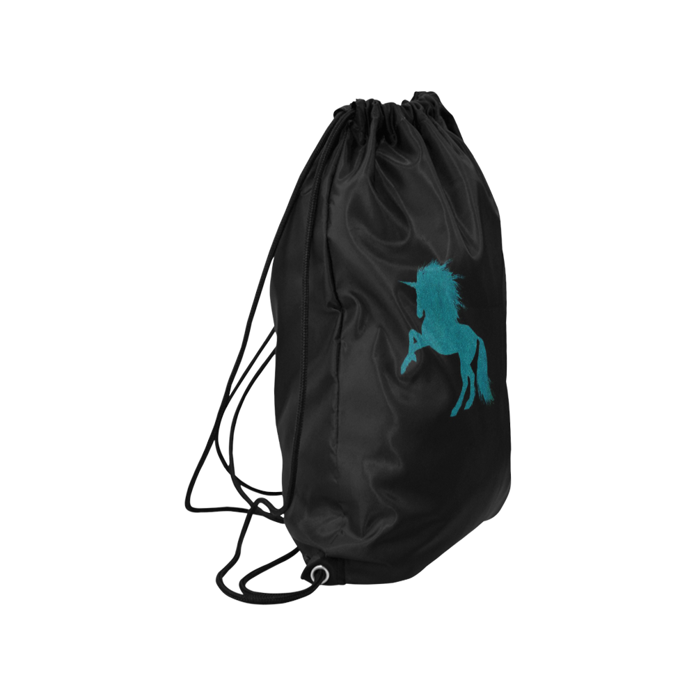 sparkling unicorn aqua by JamColors Small Drawstring Bag Model 1604 (Twin Sides) 11"(W) * 17.7"(H)
