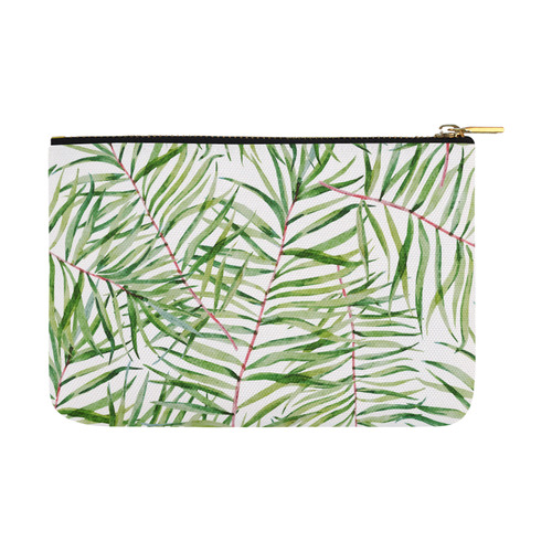Tropical leaves Carry-All Pouch 12.5''x8.5''