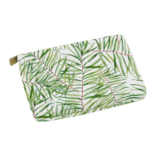 Tropical leaves Carry-All Pouch 12.5''x8.5''