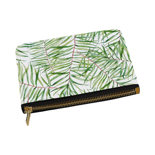 Tropical leaves Carry-All Pouch 12.5''x8.5''