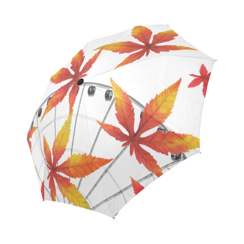 Collage_ Fall_ Gloria Sanchez Auto-Foldable Umbrella (Model U04)