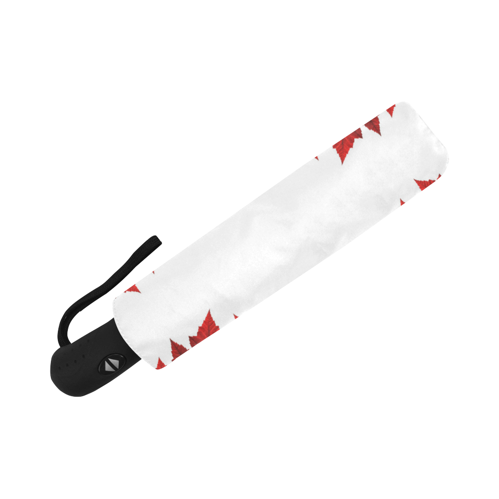 Canada Maple Leaf Umbrellas Red & White Auto-Foldable Umbrella (Model U04)