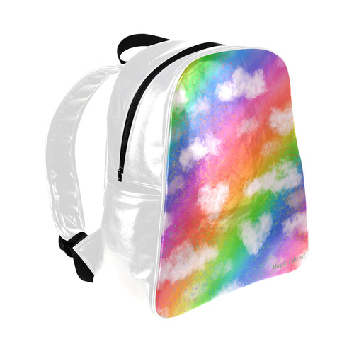 Rainbow Love. Inspired by the Magic Island of Gotland. Multi-Pockets Backpack (Model 1636)