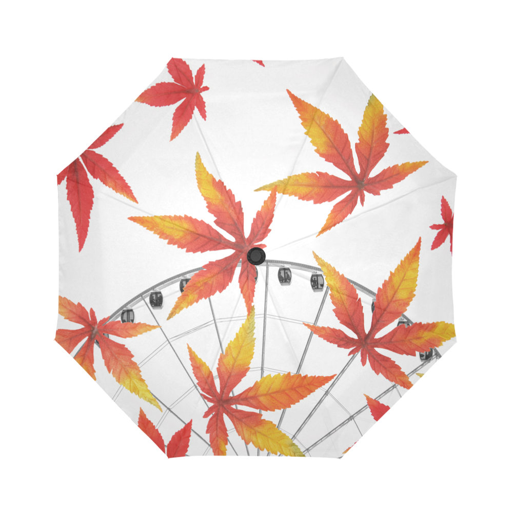 Collage_ Fall_ Gloria Sanchez Auto-Foldable Umbrella (Model U04)