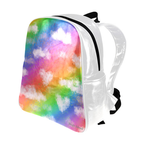 Rainbow Love. Inspired by the Magic Island of Gotland. Multi-Pockets Backpack (Model 1636)
