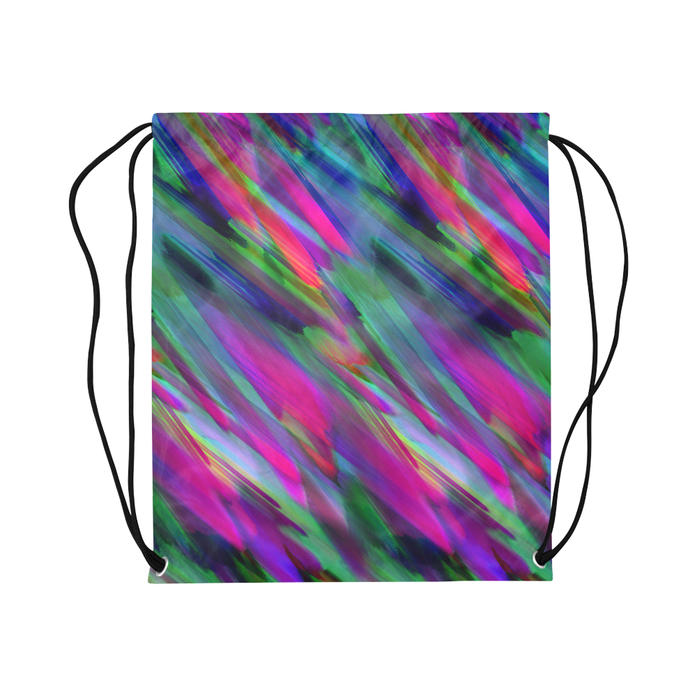 Colorful digital art splashing G400 Large Drawstring Bag Model 1604 (Twin Sides)  16.5"(W) * 19.3"(H)